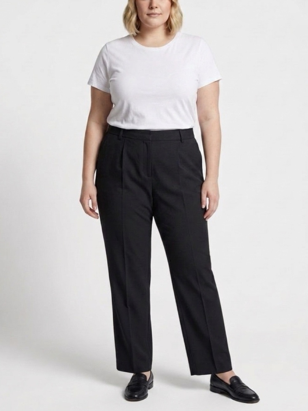 Ann Taylor Black Stretch Straight-Leg Women's Dress Pants